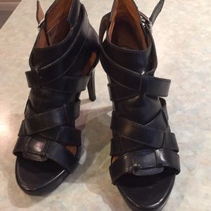 Michael Kors black strappy sandals.